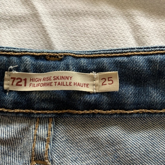 Levi’s 721 woman’s high rise skinny shorts size 25 - Picture 5 of 6